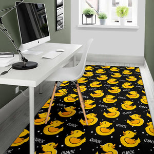 Duck Toy Pattern Print Design 05 Area Rug