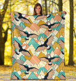 Eagle Pattern Print Design 02 Premium Blanket