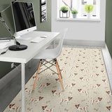 Jack Russel Pattern Print Design 02 Area Rug
