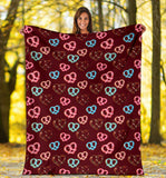 Pretzels Pattern Print Design 05 Premium Blanket