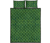 Crocodile Skin Printed Quilt Bed Set