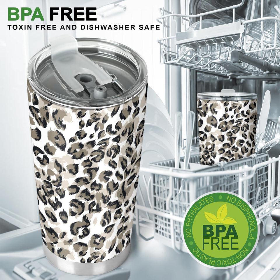 Leopard Skin Print Pattern Tumbler