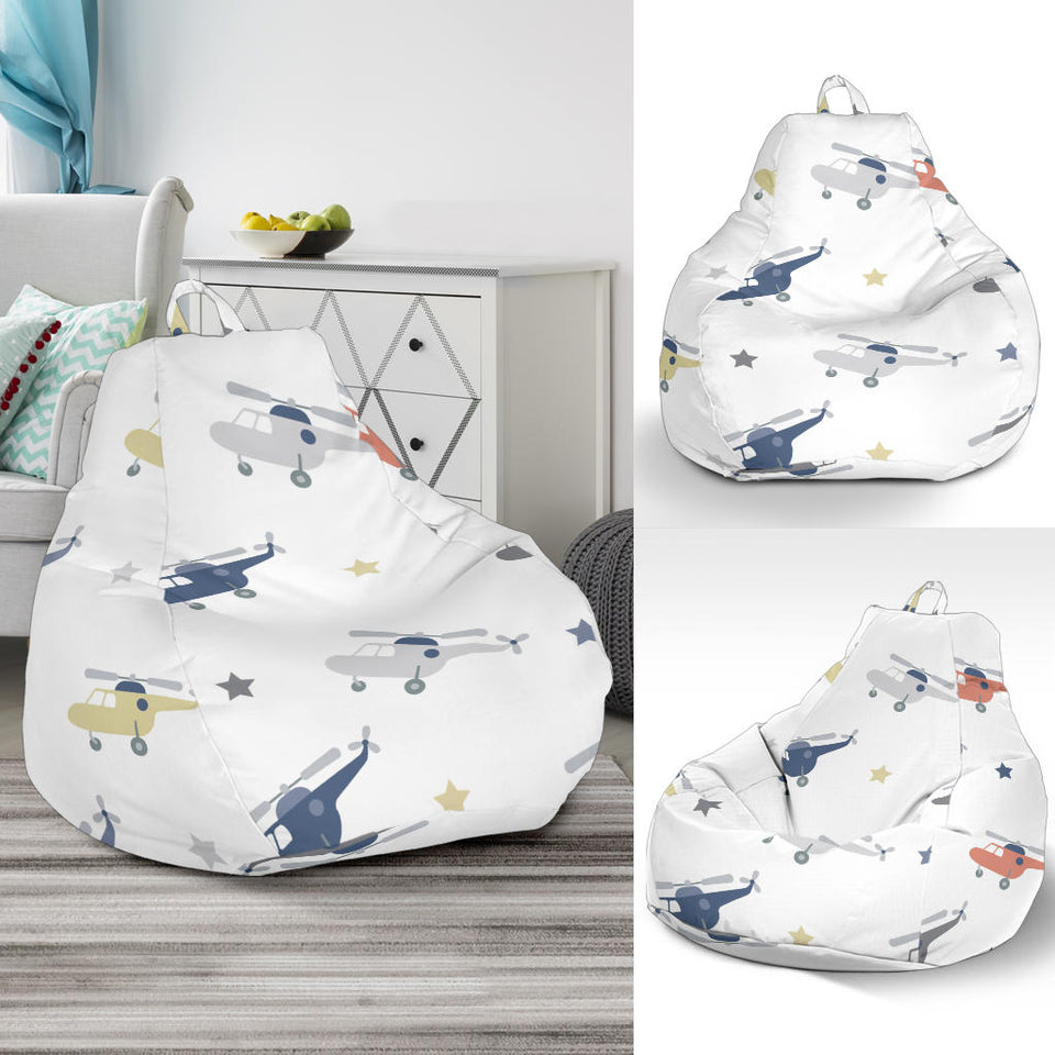 Cute Helicopter Star Pattern Bean Bag Cover