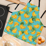 Banana Palm Leaves Pattern Background Adjustable Apron