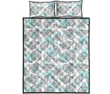Shell polynesian tribal  Quilt Bed Set
