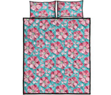 3D sakura cherry blossom pattern Quilt Bed Set