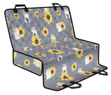 Cute Hamster Sunflower Pattern Background Dog Car Seat Covers