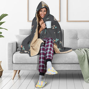 Cute Koala Pattern Hooded Blanket