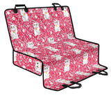 Maneki Neko Lucky Cat Sakura Pink Background Dog Car Seat Covers
