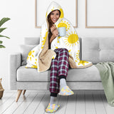Sun Pattern Hooded Blanket