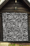 Zebra Skin Pattern Premium Quilt