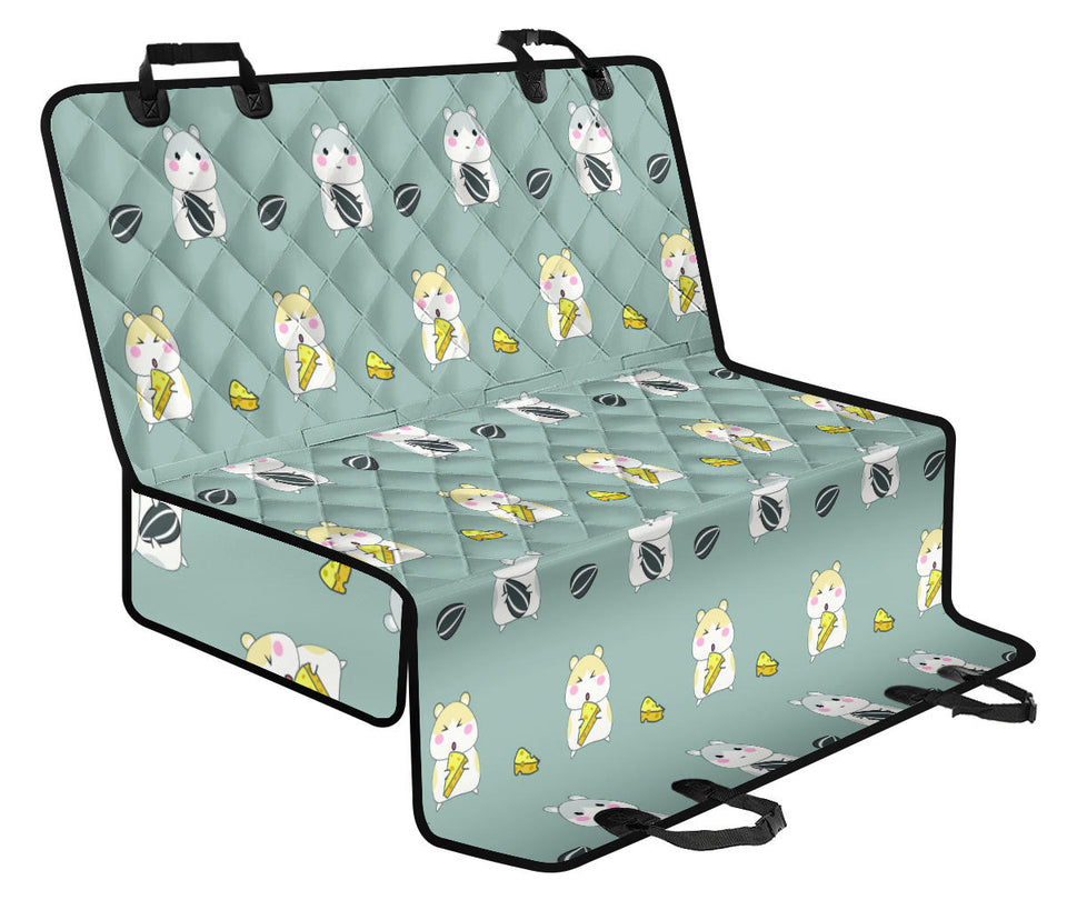 Cute Hamster Cheese Pattern Dog Car Seat Covers