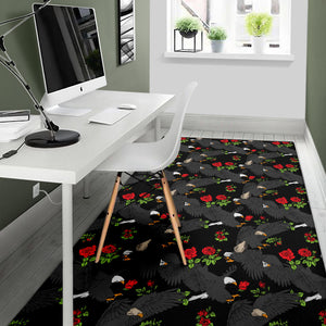 Eagle Pattern Print Design 04 Area Rug