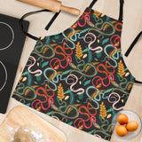 Colorful Snake Plant Pattern Adjustable Apron