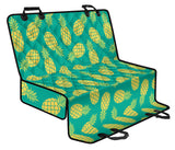 Pineapples Pattern Green Background Dog Car Seat Covers