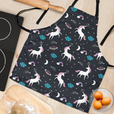 Unicorn Rainbows Moon Clound Star Pattern Adjustable Apron