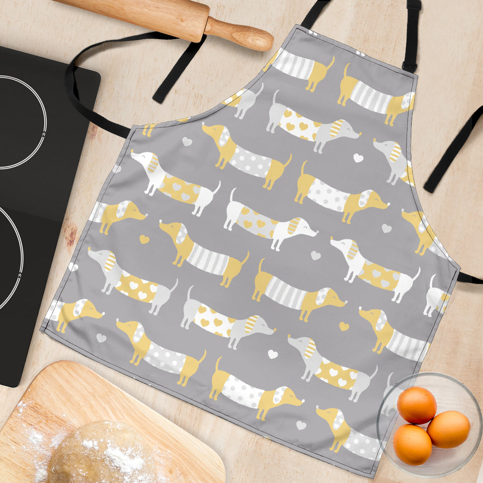 Cute Dachshund Dog Pattern Adjustable Apron