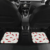 Chili Peppers Pattern Front And Back Car Mats