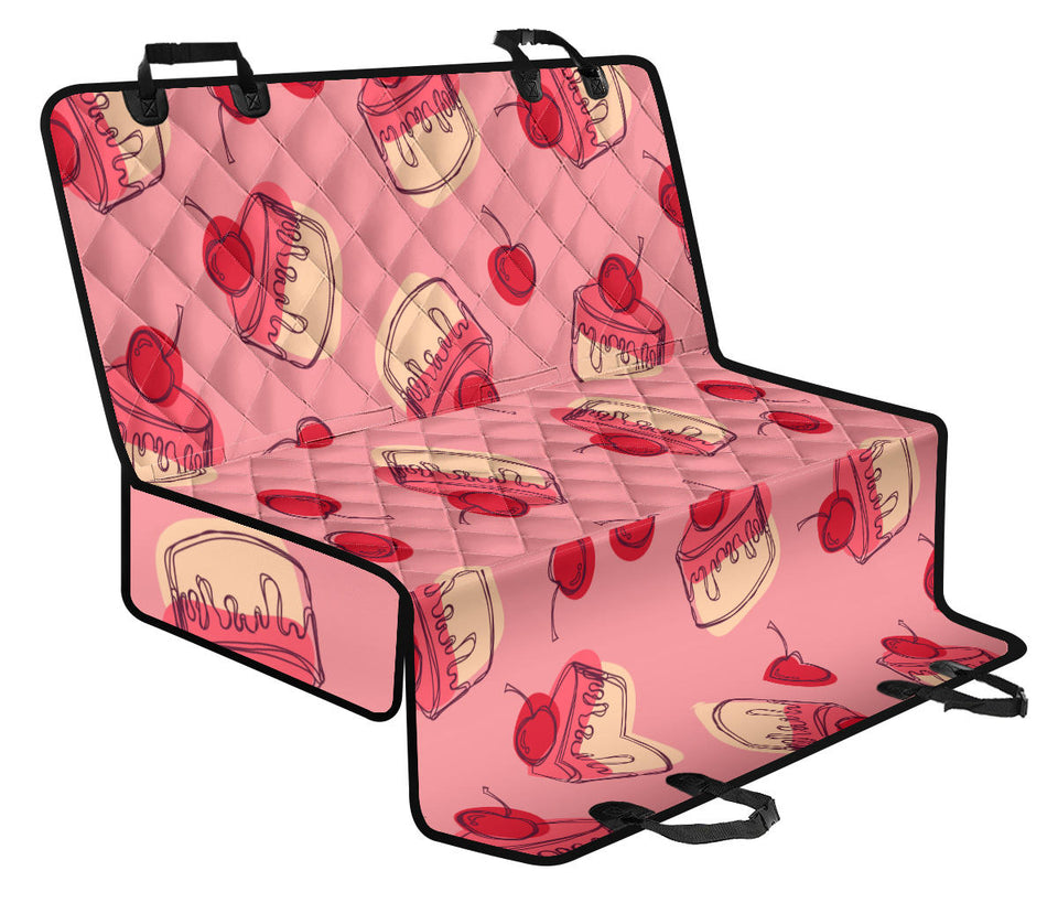 Cake Cherry Pattern Dog Car Seat Covers