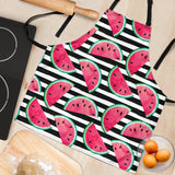 Watercolor Paint Textured Watermelon Pieces Adjustable Apron