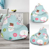 Cute Snowman Snowflake Pattern Bean Bag Cover