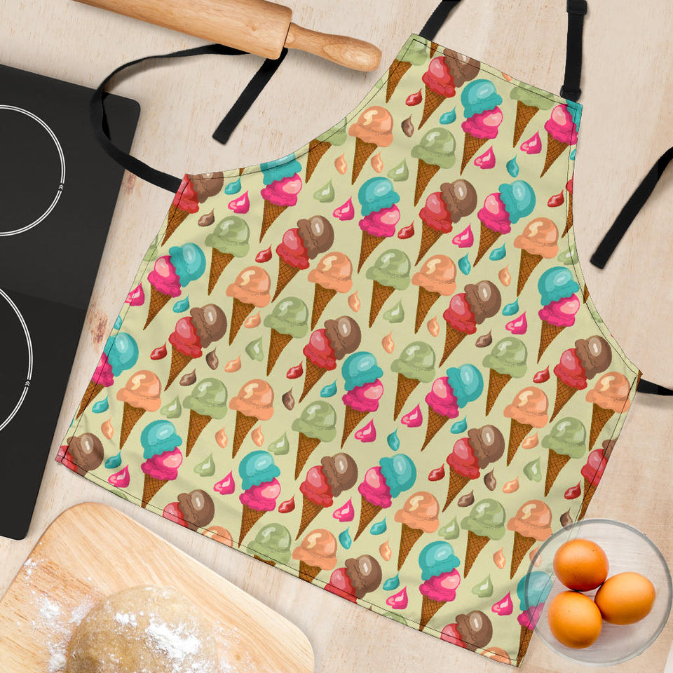 Colorful Ice Cream Pattern Adjustable Apron