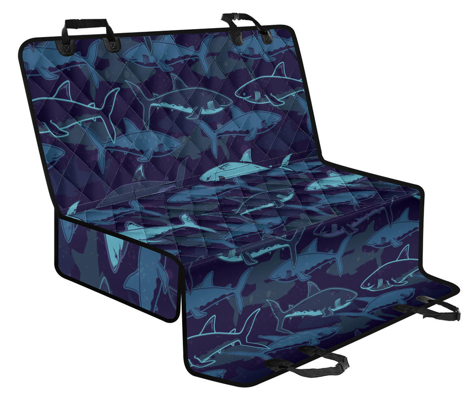 Shark Pattern Dog Car Seat Covers