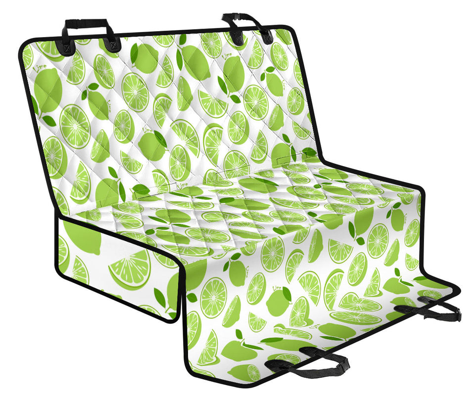 Lime Design Pattern Dog Car Seat Covers