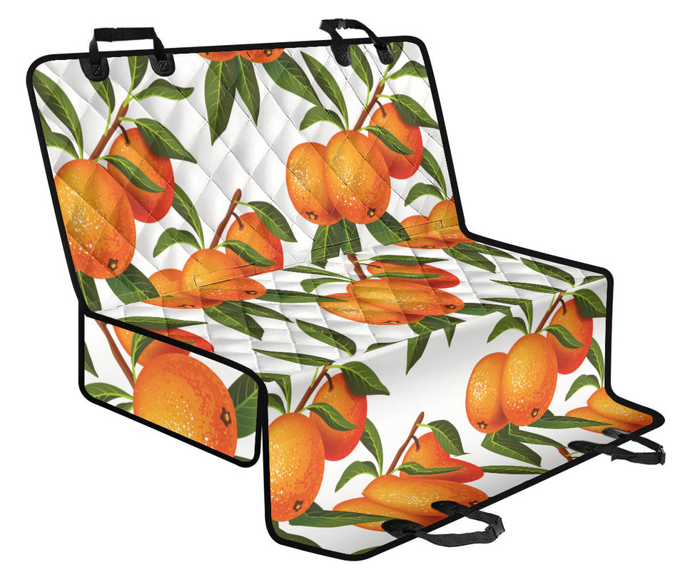 Oranges Pattern Background Dog Car Seat Covers
