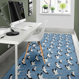 Seagull Pattern Print Design 04 Area Rug