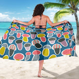 Colorful Mushroom Design Pattern Sarong