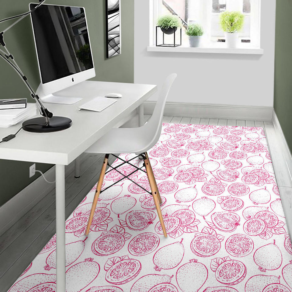 Sketch Guava Pattern Area Rug