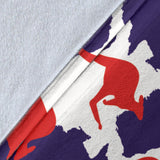Kangaroo Australian Pattern Premium Blanket