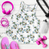 Peacock feather pattern Women Racerback Tank Top