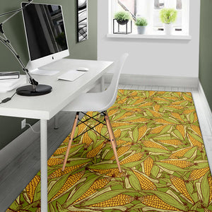 Corn Pattern Print Design 01 Area Rug