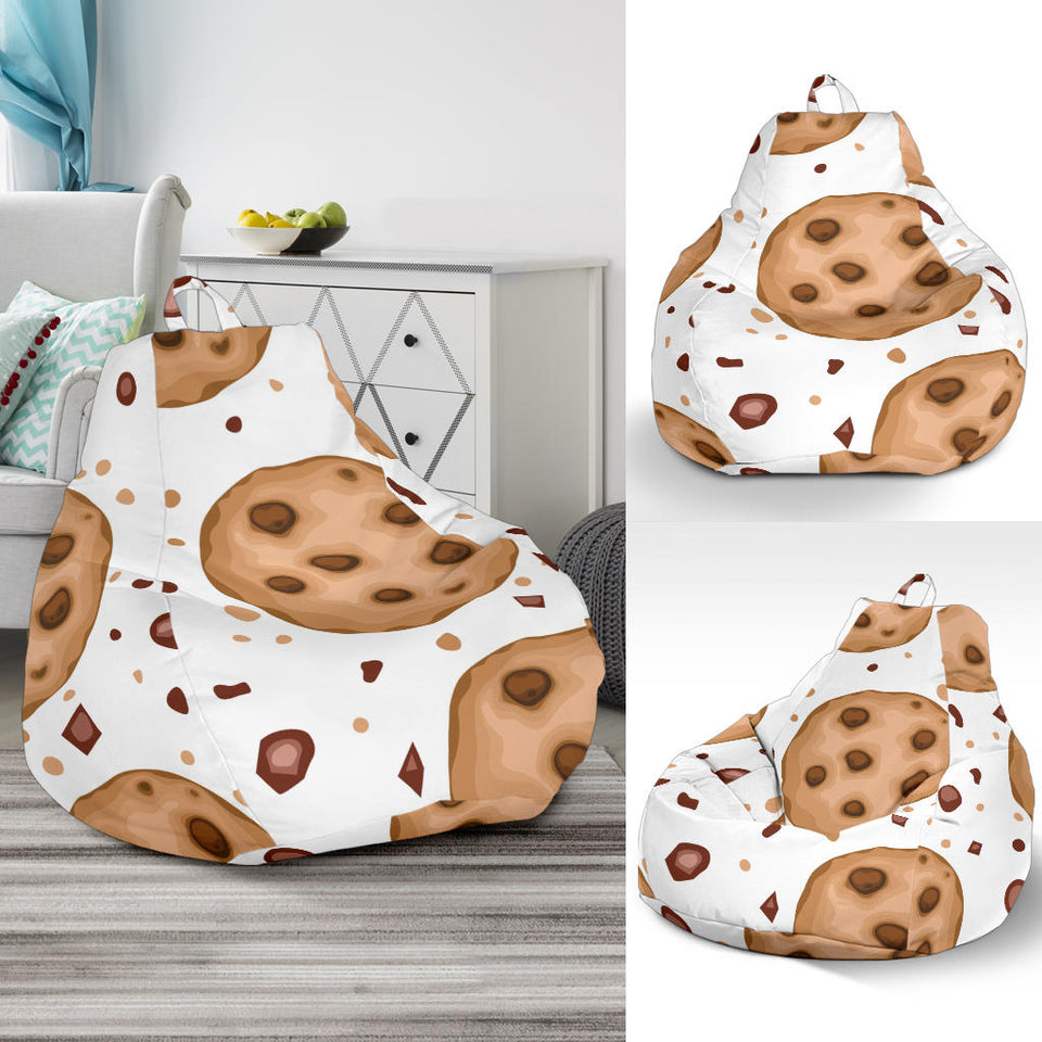 Chocolate Chip Cookie Pattern Bean Bag Cover