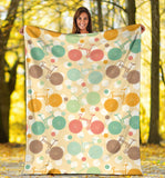 Bicycle Pattern Print Design 01 Premium Blanket