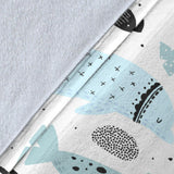 Cute Dolphins Childish Style Pattern Premium Blanket