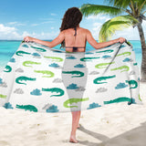 Watercolor Crocodile Pattern Sarong
