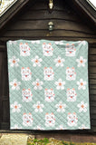 Maneki Neko Lucky Cat Sakura Premium Quilt