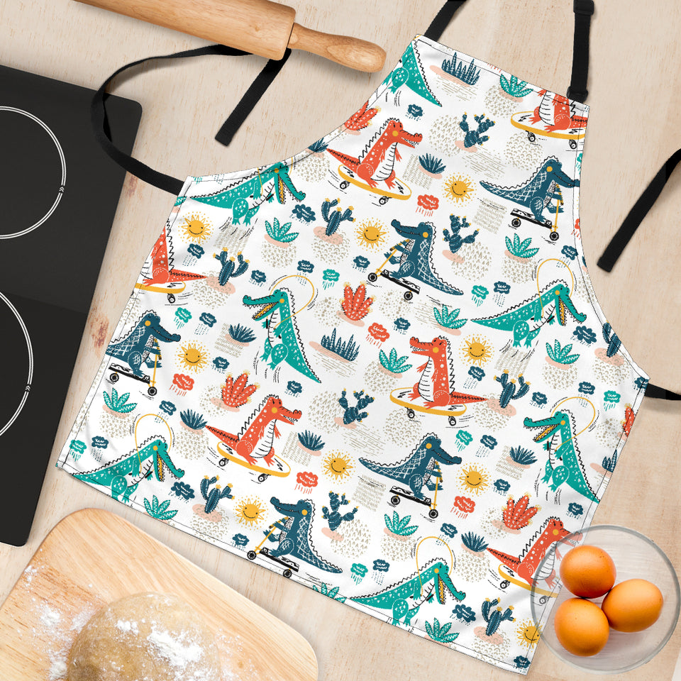 Cute Crocodile Pattern Adjustable Apron