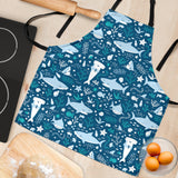Cute Shark Pattern Adjustable Apron