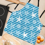 Starfish Blue Blackground Adjustable Apron