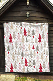 Cute Christmas Tree Pattern Premium Quilt
