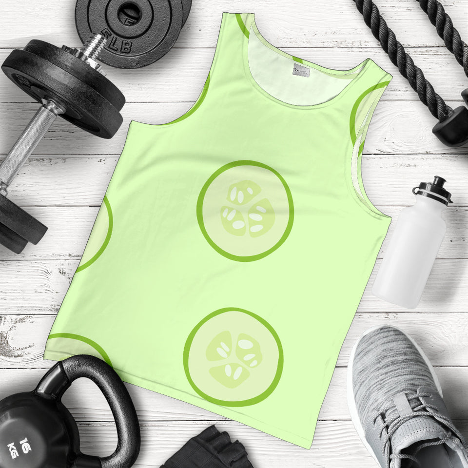 Cucumber pattern Men Tank Top