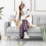Cute Beagle Dog Sleeping Pattern Hooded Blanket