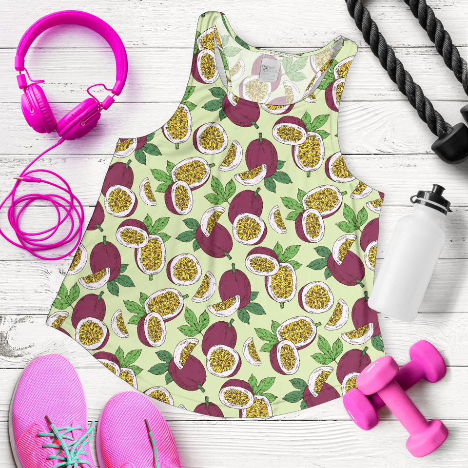 Passion fruit pattern Women Racerback Tank Top