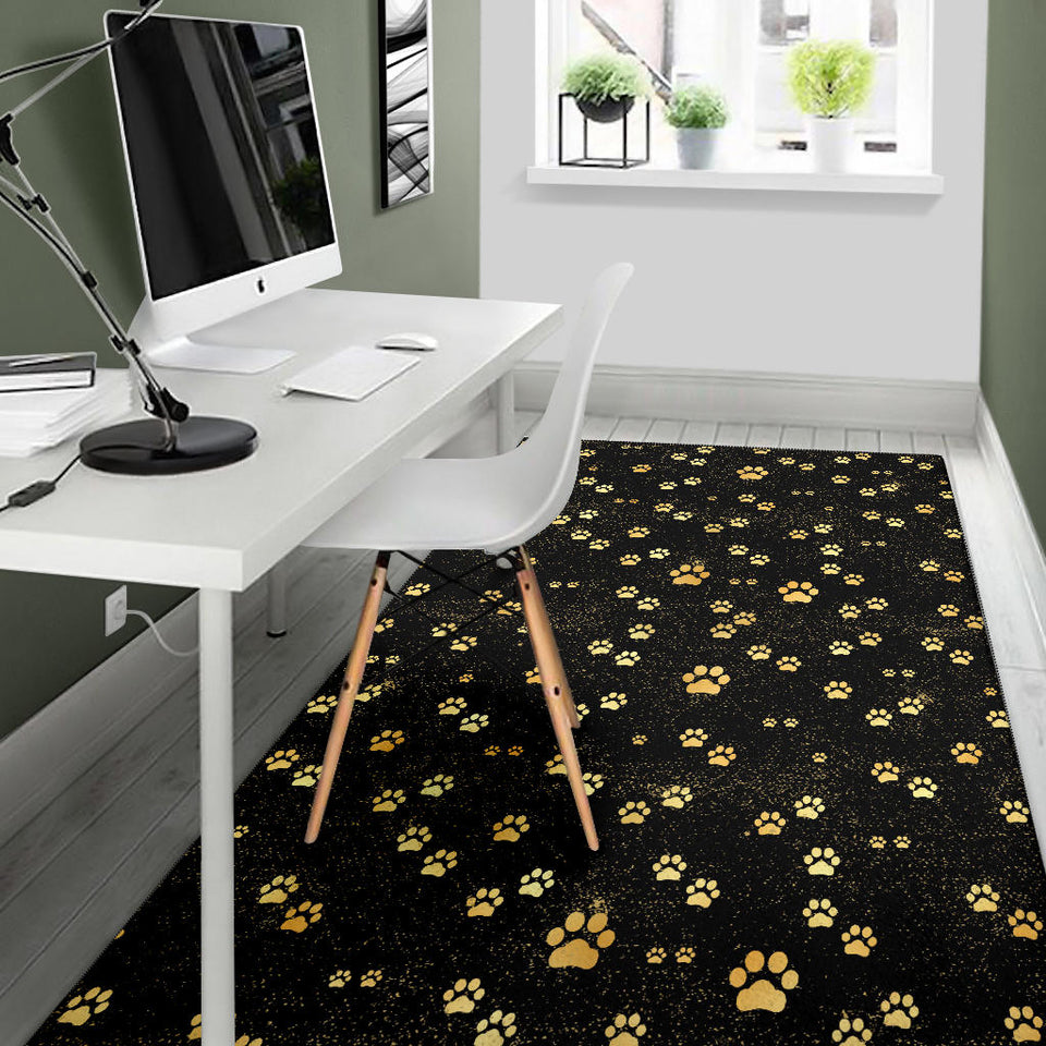 Dog Paws Pattern Print Design 05 Area Rug