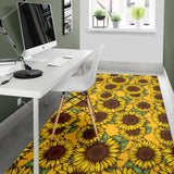 Sunflower Pattern Area Rug
