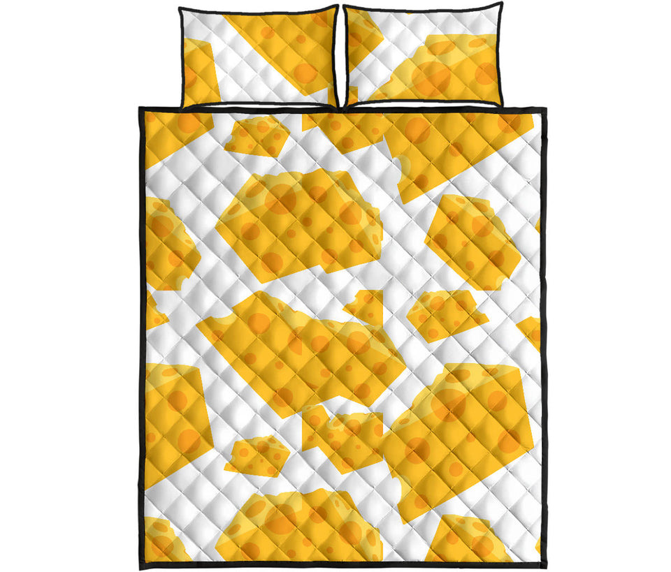 Cheese slice pattern Quilt Bed Set